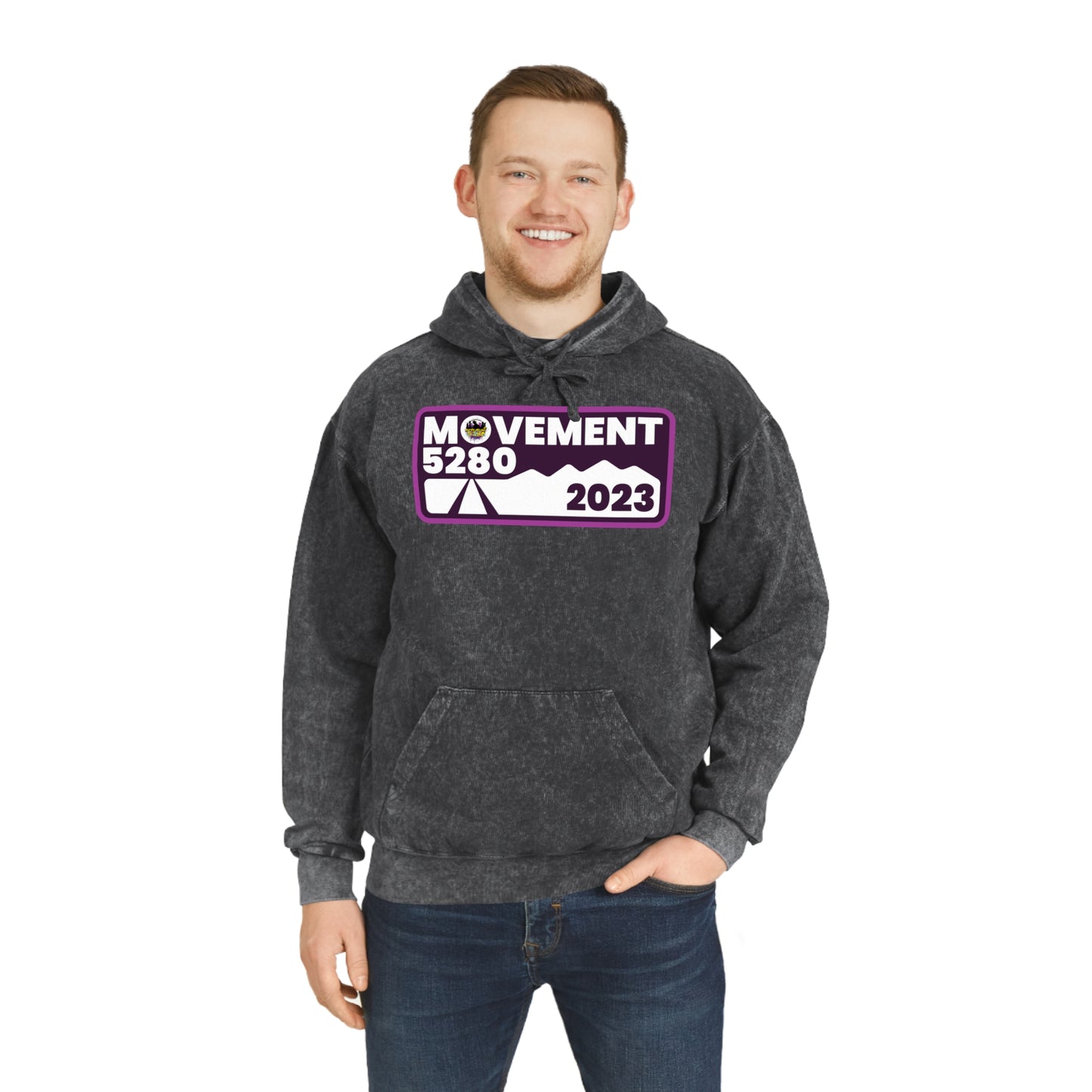 Movement 5280 2023 Design - Unisex Mineral Wash Hoodie