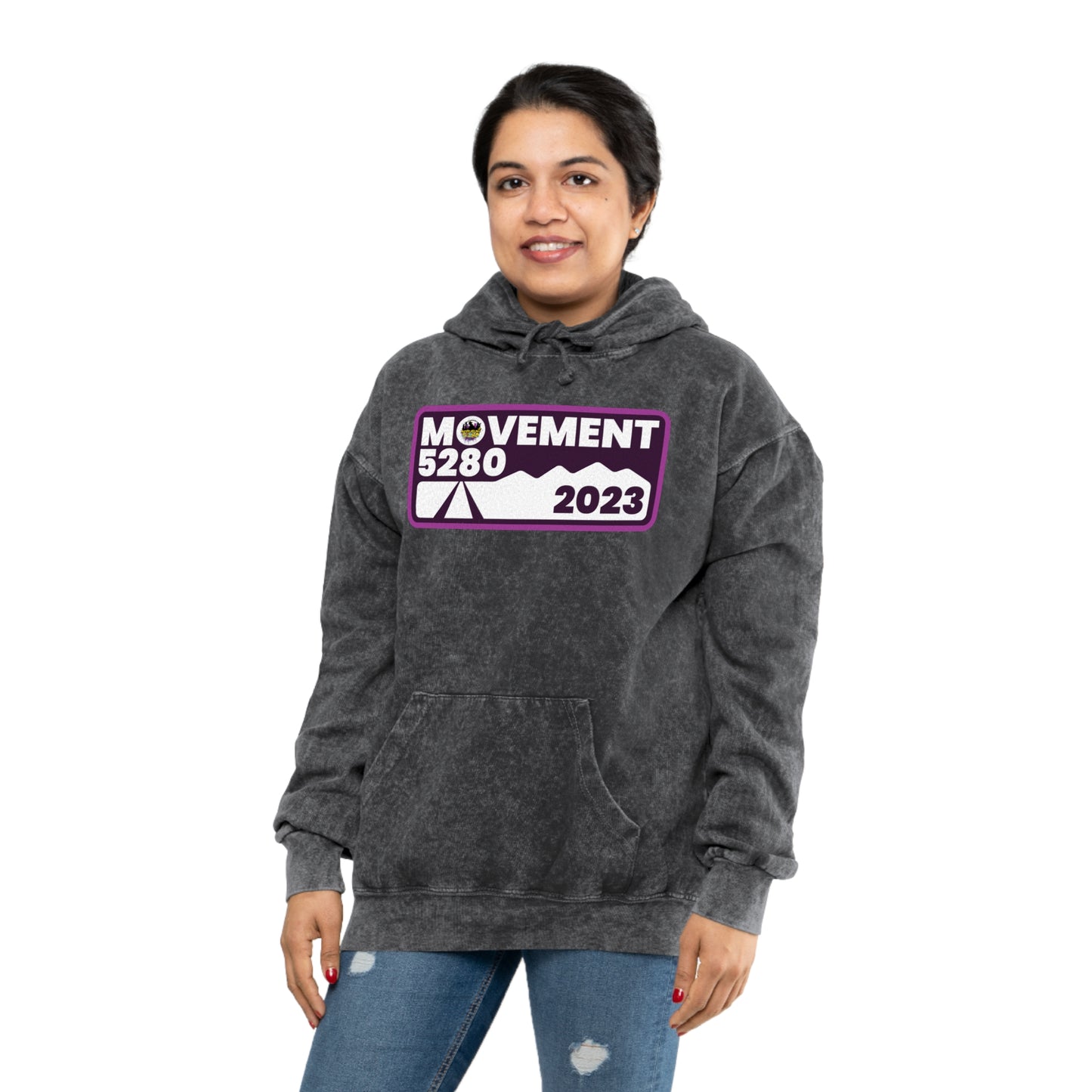 Movement 5280 2023 Design - Unisex Mineral Wash Hoodie