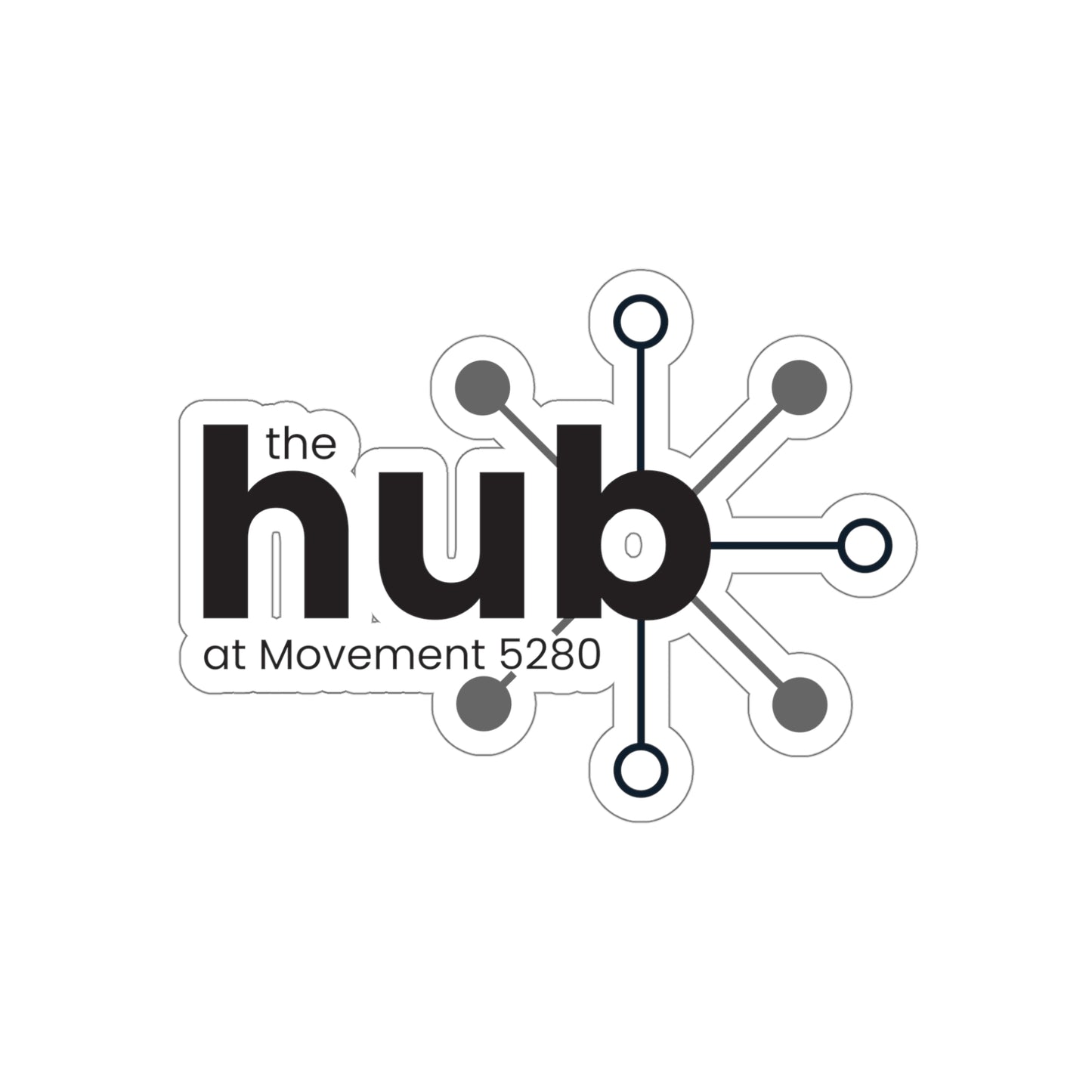 The Hub at Movement 5280 | Die-Cut Stickers